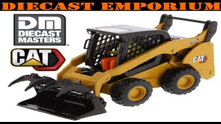 1:32 Scale Diecast Masters Caterpillar 272D3 Skid Steer Loader with Attachments Unboxing & Review