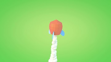 Cinema 4D - Low Poly Rocketship Launch