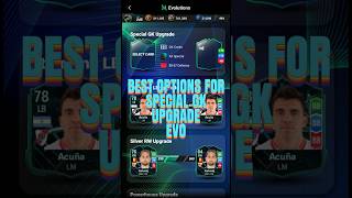 Best Options for Special GK Upgrade Evolution (EVO) on MADFUT 26 #madfut