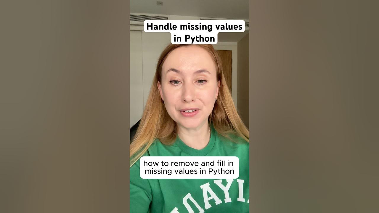 How to handle missing values in Python #dataanalyst #dataanlytics # ...