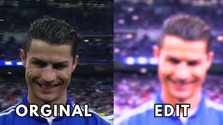 Cristiano Ronaldo’s Evil Smile: Original vs Edited