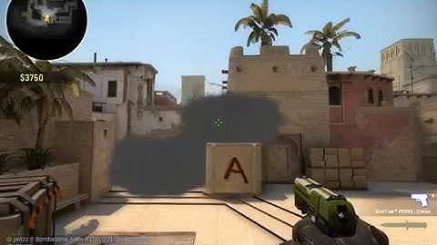 csgo de_mirage 2 new smoke(tetris to stairs and jungle)