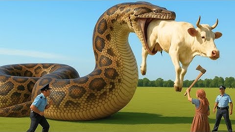 Kind Rescue Team fights off giant python attack to save poor elephant family