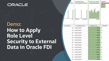 How to Apply Role Level Security to External Data  in Oracle FDI