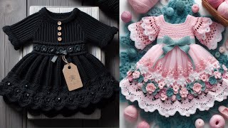 A Beautiful Crochet Dress For A Baby Girl ( Sharing Ideas) / #Crocheting #Crochetinspiration