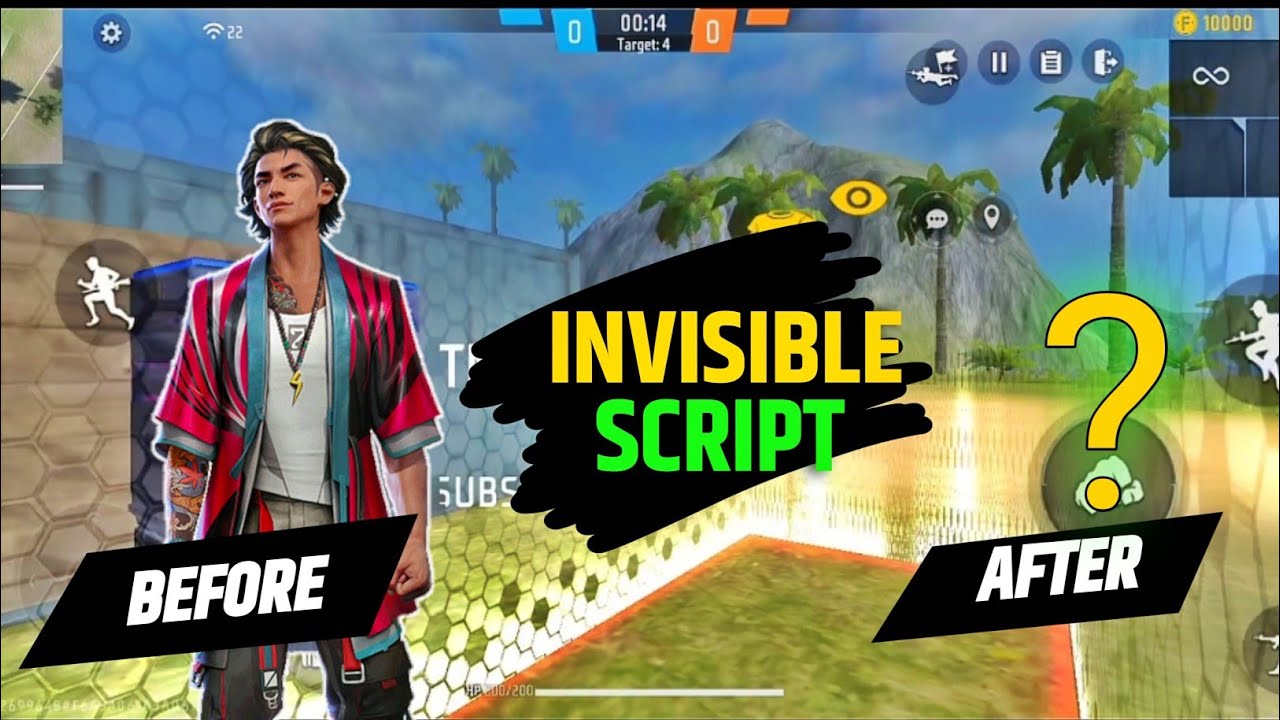 HOW to make invisible character script in Craftland free fire - YouTube
