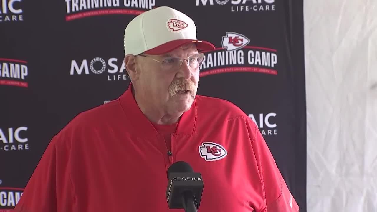 Andy Reid addresses injuries, first preseason game at Chiefs Training Camp Andy Reid addresses injuries, first preseason game at Chiefs Training Camp