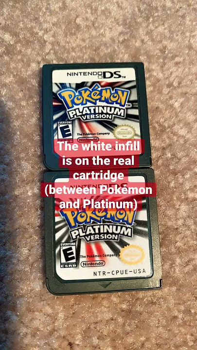 How to spot a fake Pokémon Platinum for the Nintendo DS vs an authentic game