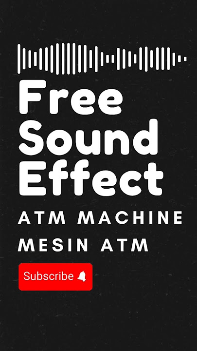 Efek Suara Mesin ATM | ATM Machine Sound Effect (No Copyright) #sfx #free #sound #soundeffects