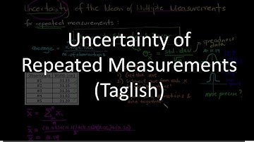 Uncertainty of Repeated Measurements: Standard Error (Introduction + MS Excel example)