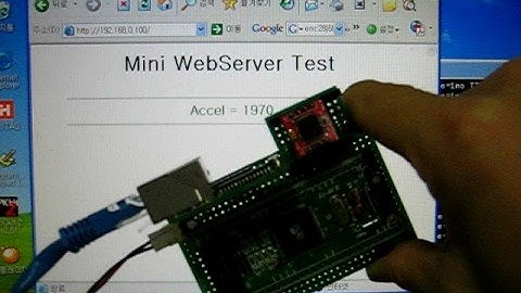 Mini WebServer - ENC28J60 + AVR + accelerometer