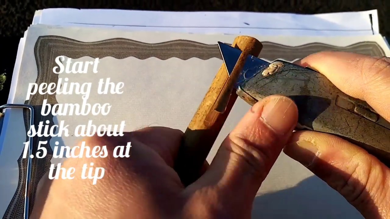 HOW TO MAKE AND USE A BAMBOO CALLIGRAPHY PEN YouTube how-to-make-and-use-a-bamboo-calligraphy-pen-youtube