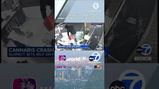 Cannabis Crash And Burn, Suspect Sets Self On Fire During Arson Attempt. #TTNWorld_TTD16 #ABC7News