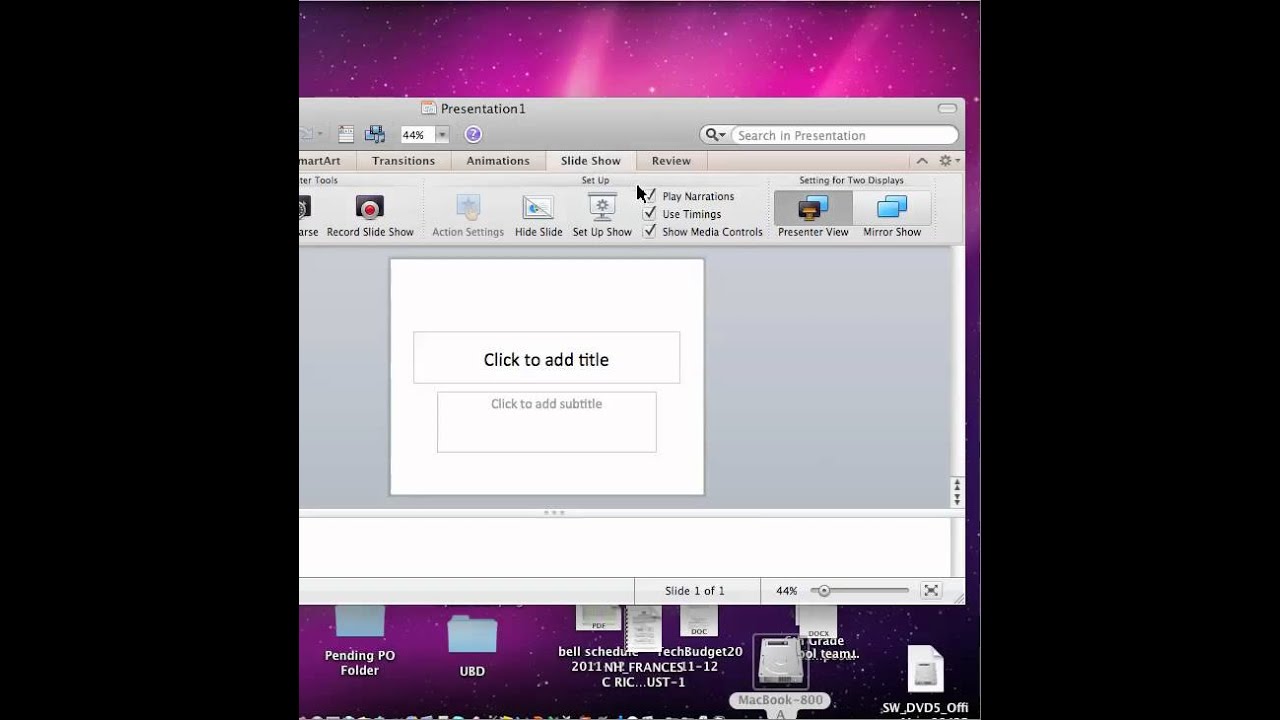 PowerPoint mirroring setup YouTube