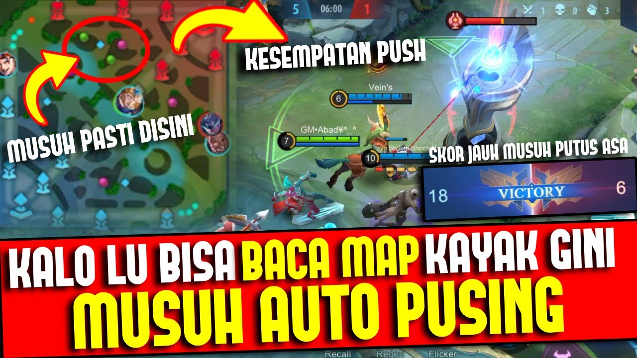TUTORIAL MAP AWARNESS, Cara Bikin ROTASI LAWAN KACAU dengan MEMBACA ...