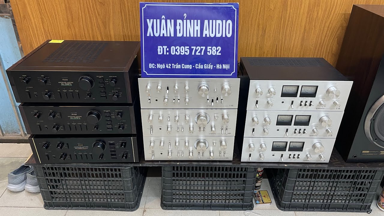 Amply Bãi Đẹp, Amply Pioneer 7800, Amply Pioneer 8800ii, Amply Sansui 607X Mời Các Bác.