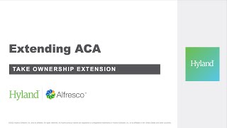 Alfresco ACA - Take Ownership extension screenshot 1