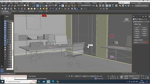 3Dsmax Tutorials, Learn 3D Modeling an Interior from Scratch in 3dsmax. ( Part 7)