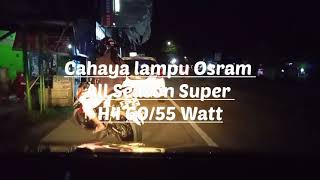 Unboxing Bohlam Lampu Depan Osram CoolBlue Putih 35 Watt untuk Motor Matic dan Bebek