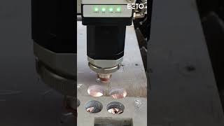 12kW EETO-FGT Fiber Laser Cutting 16mm Aluminum Gear | Precision Metalworking Demo 🔥