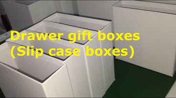 Automatic rigid box for making Drawer Gift Box (Slip Case Box) in workshop HM-ZD6418G