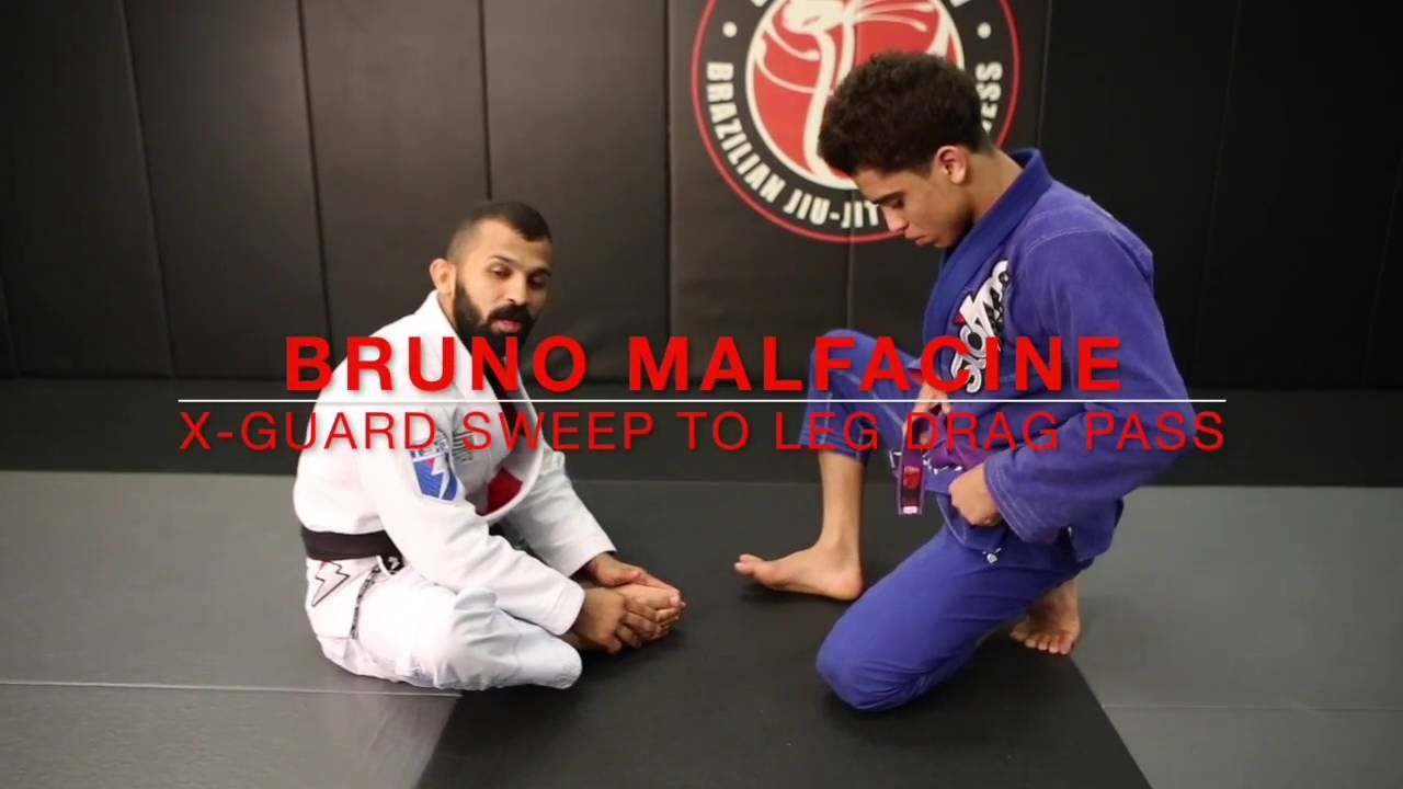 Bruno Malfacine: X-Guard Sweep to a Leg Drag Pass