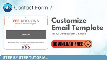 Customize Email Template For All Contact Form 7 Emails - Free Version