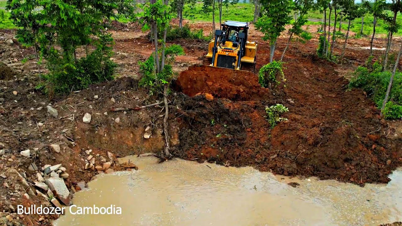 New location with a skilled professional working on pushing rocks near Mount Lupsara