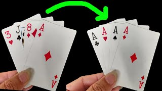 4 Aces Magic Trick - Magic Tutorial