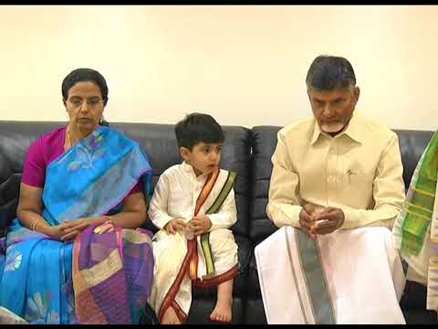 T T D GIVEN ASHIRVACHANAM TO AP CM  FAMILY AT RESIDENCE ON 18032018