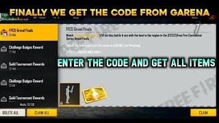 CLAIM FFFC FREE REWARDS||ENTER THE CODE AND GET ALL ITEMS FOR FREE- #GAMINGRIPPER screenshot 5
