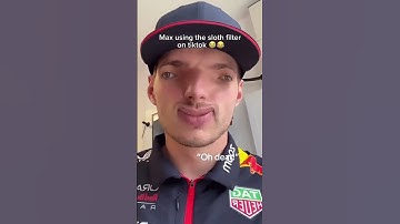Max Verstappen Tests Out TikTok Filter  #shorts #maxverstappen