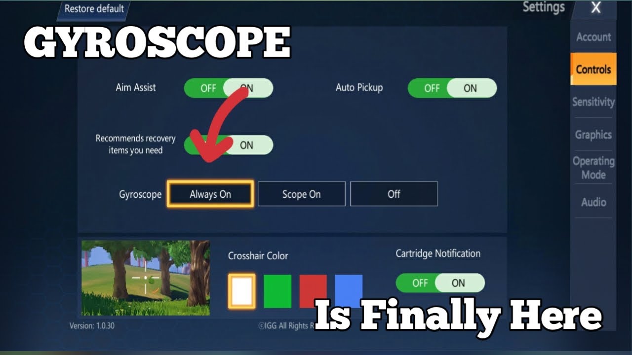 Gyroscope player ! Omega Legends
