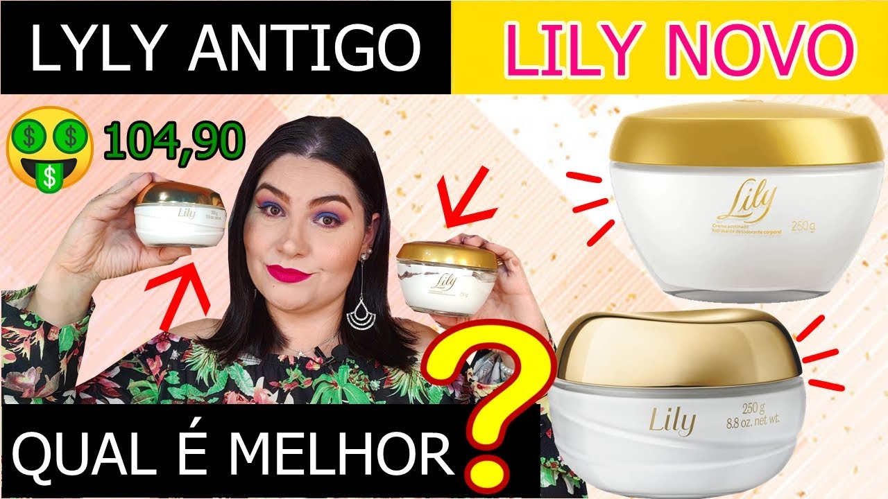 CREME ACETINADO LILY TRADICIONAL O BOTICÁRIO - VERSÃO ANTIGA OU VERSÃO ...