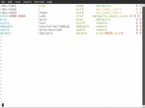 LINUX: Mount USB
