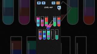 Water Color Sort Level 457 Solution WalkThrough Gameplay
