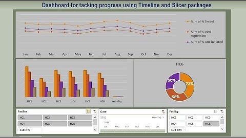Dashboard using slicer and timeline in excel Amharic