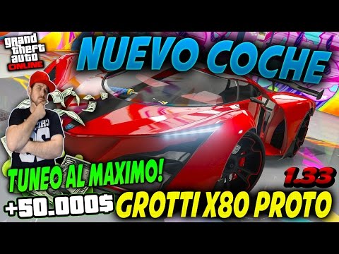 GTA V ONLINE 1.33 - NUEVO COCHE GROTTI X80 PROTO - NUEVO PARCHE!!
