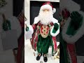 Raz 22.5" Home For The Holidays Plaid Santa Christmas Figure 4610475