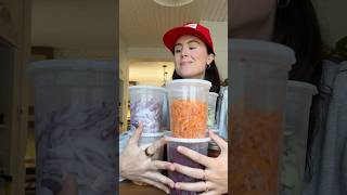 weekly ingredient prep #shorts #mealprep