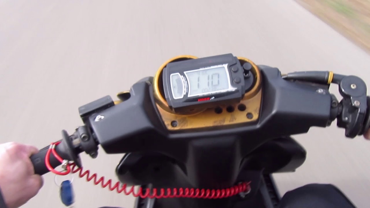Yamaha Aerox Drive On The Road 130 KM/h  Malossi MHR 7t DDL tuned Stage2 top speed drive 25HP