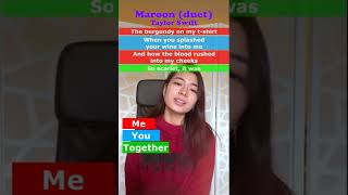 MAROON [Duet challenge!] - Taylor Swift #shorts