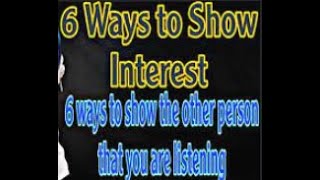 Thumbnail 6 way to show interest | another word for interest in something | English Notes