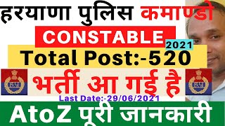 HSSC Constable Recruitment 2021 | Haryana Police Constable Recruitment 2021 | Haryana Constable 2021