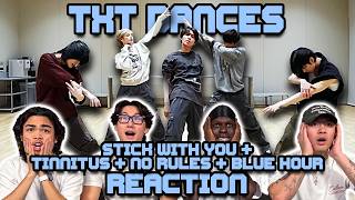 OUR FIRST TIME WATCHING TXT | Stick with you + Tinnitus + No Rules + Blue Hour Dance Practices