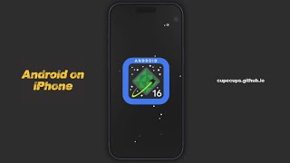 RUN ANDROID 16 on iPhone using UTM IOS/IPADOS