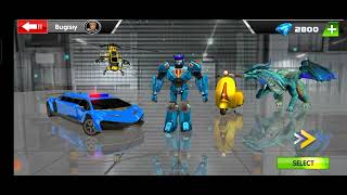 Game Robot Polisi Transformasi Offline | Mobil, Pesawat, Motor Naga | screenshot 2