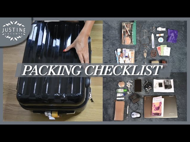 How I pack my carry-on suitcase for a short trip | Packing checklist | Justine Leconte