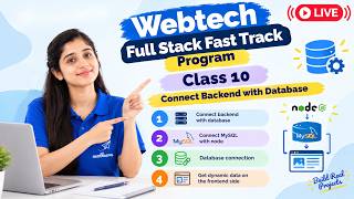 Connect Backend with Database Class 10 | MySQL with Node.js & Dynamic Frontend Data | Full Stack