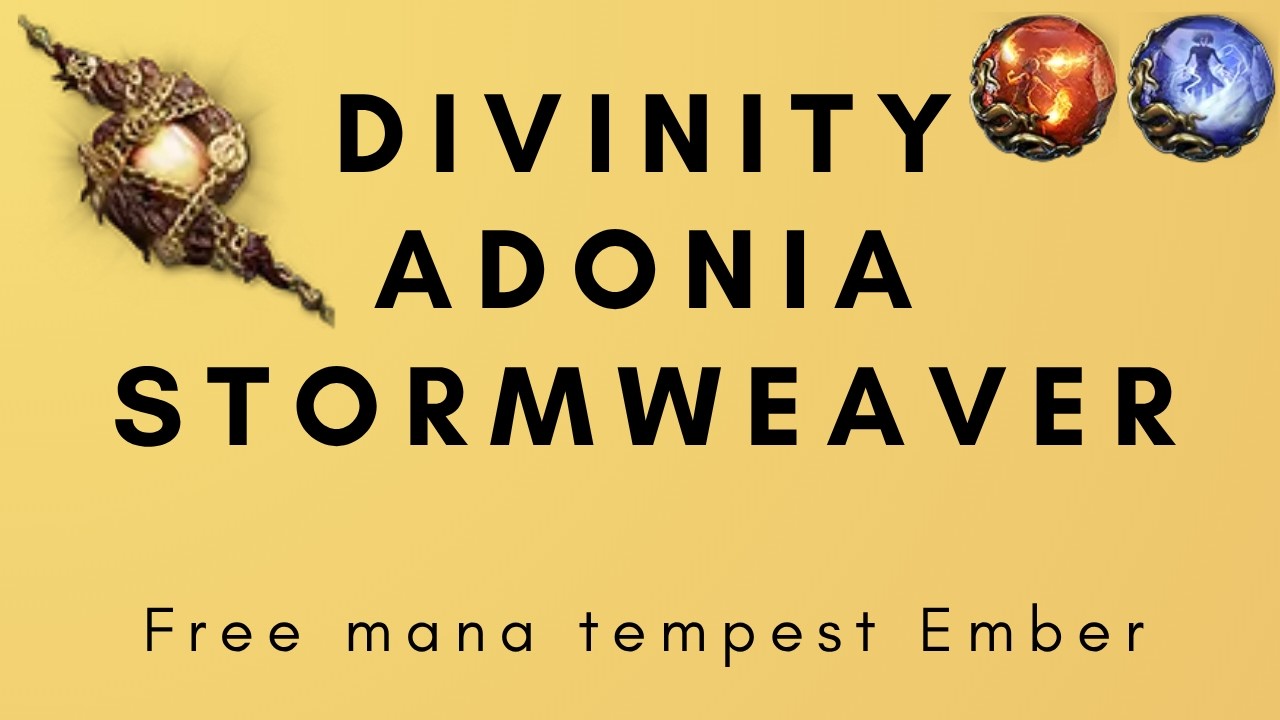 [Path of Exile 2]Free mana tempest ディヴィニティ型アドニアストームウィーバー[0.5.5]